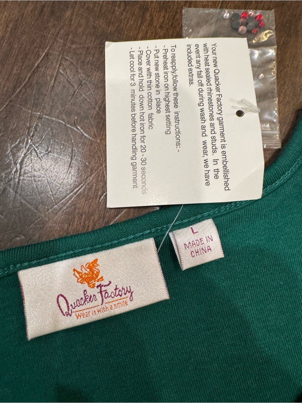 Quacker factory embroidered shirt NWT size large - Picture 5 of 7